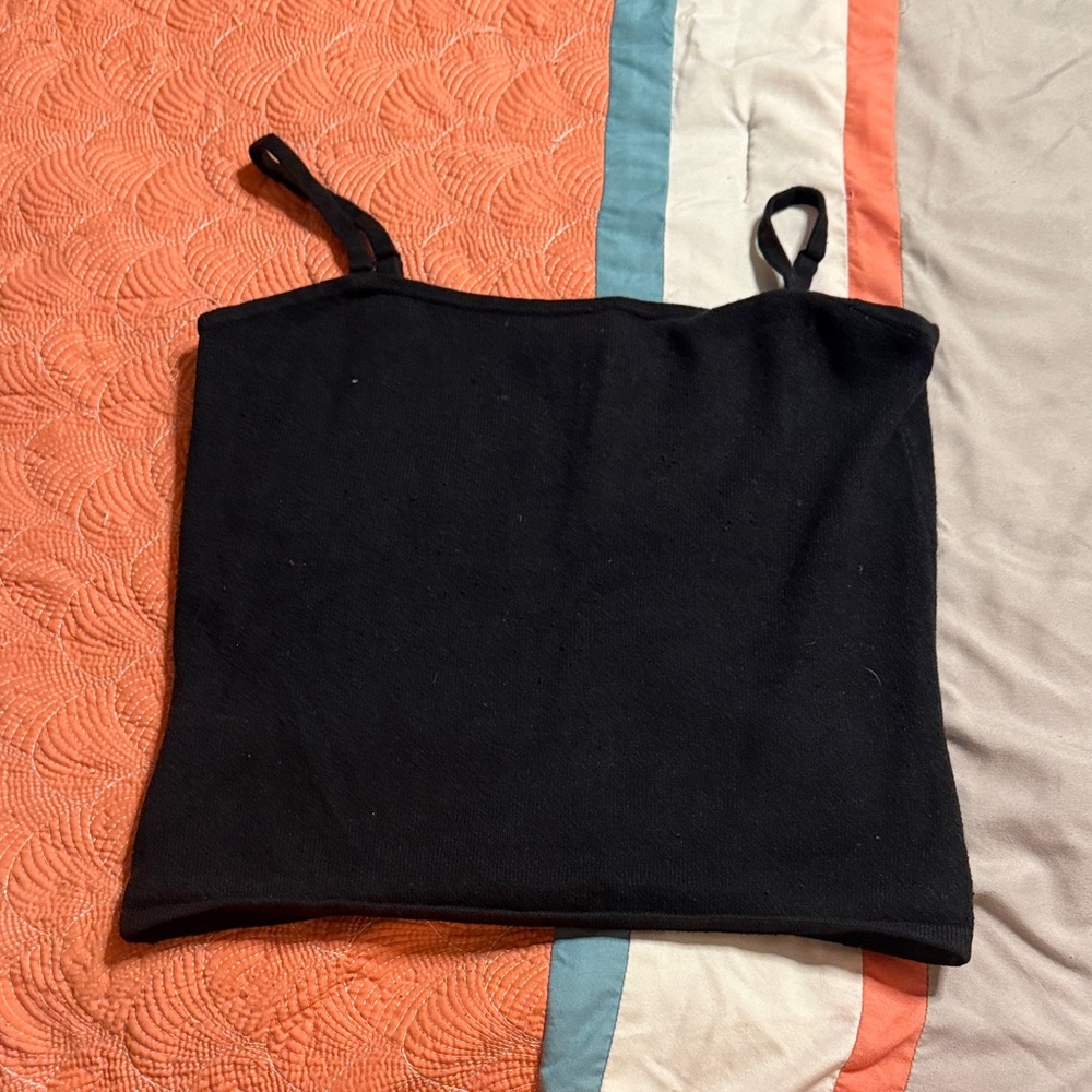 Express Charcoal Stretch Top - image 1